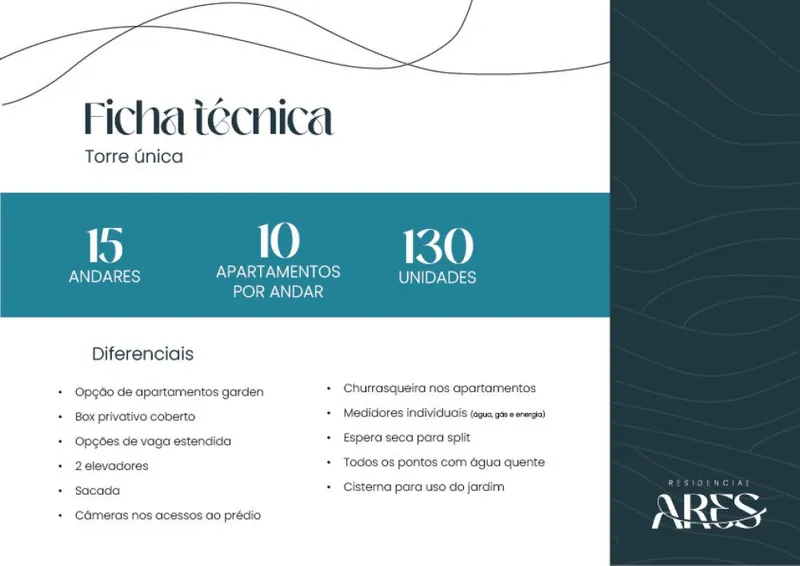 Ficha Tecnica E Diferenciais - Residencial Áres