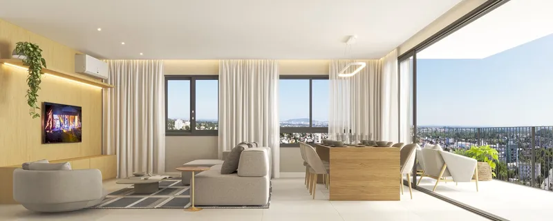 Living Integrado Com Varanda - Varandas Residence