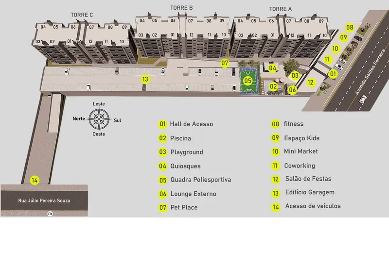Implantacao Geral - Residencial Nápoles